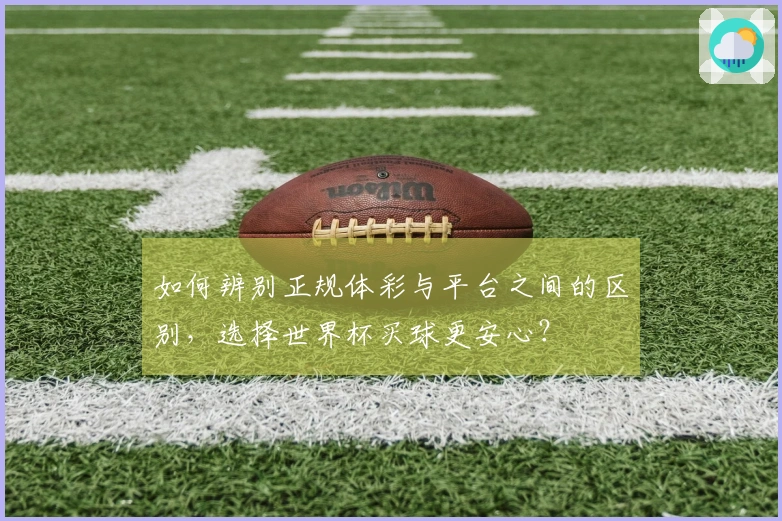 如何辨别正规体彩与平台之间的区别，选择世界杯买球更安心？